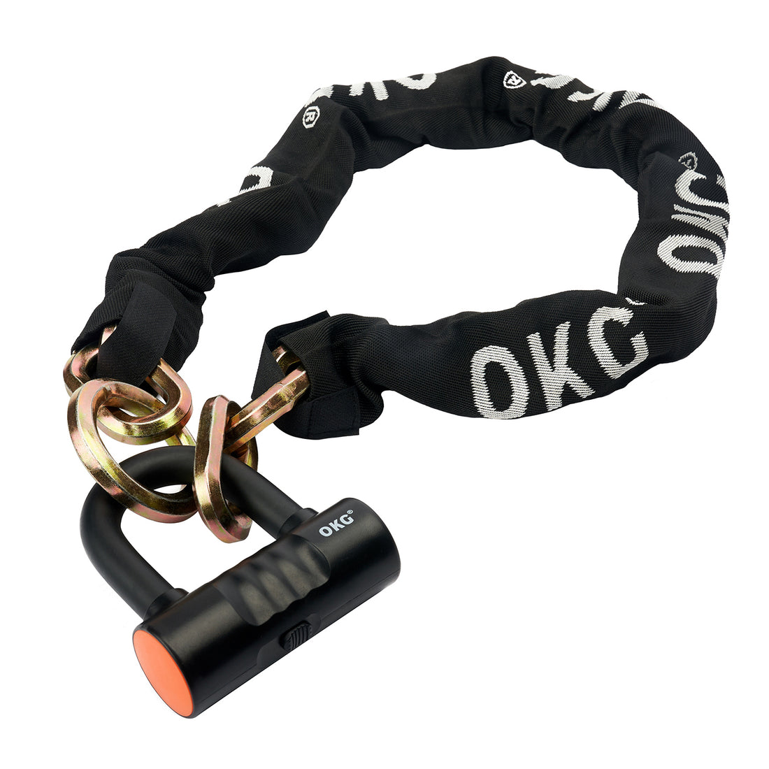 OKG Leo Series Noose Security Bike Chain Lock Motorcycle Heavy Duty Lock Moped Lock